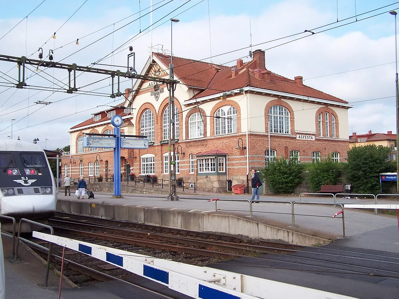 Station Alvesta in de Zweedse regio Kronoberg, dicht bij de plek van het busongeval op weg 25.