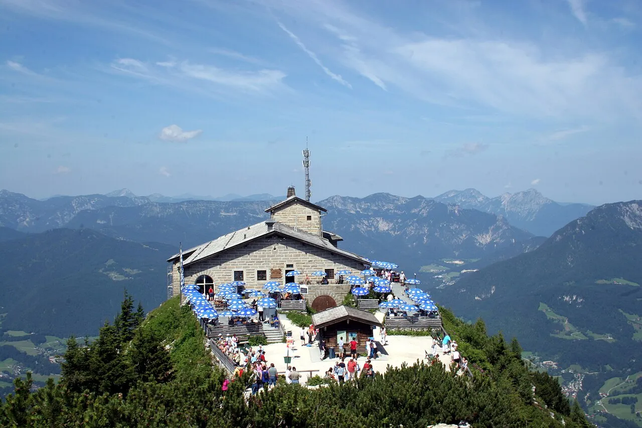 Het Kehlsteinhaus op de Obersalzberg bij Berchtesgaden, bekend als Hitlers "Örnnäste".
