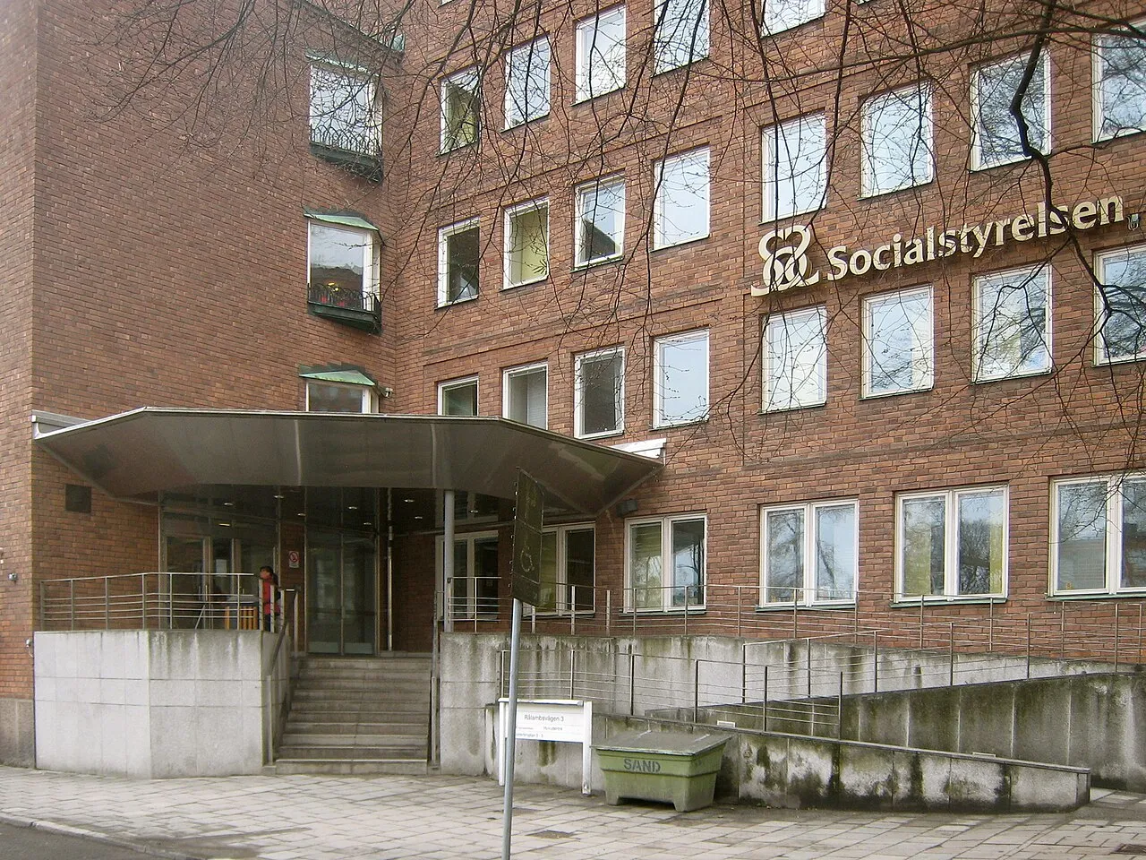 Het hoofdkantoor van Socialstyrelsen in Stockholm.